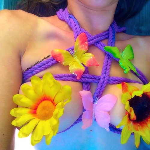 Sex leatherlacedbass:  Bound Butterfly 🌼💜🌼 pictures