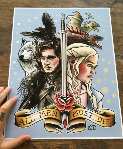 flash-art-by-quyen-dinh:  New Game of Thrones print! www.etsy.com/shop/parlortattooprints 