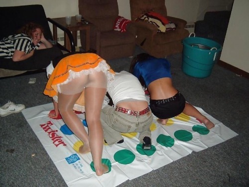 Twister and pantyhose, made for each other!