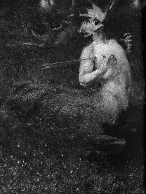 marcolinguardo: Franz von Stuck, Caccia fantastica (part.), 1889