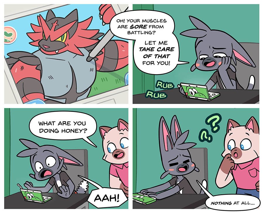 thefatzombie:    What?! It’s important to pet your Pokémon so critical hits land