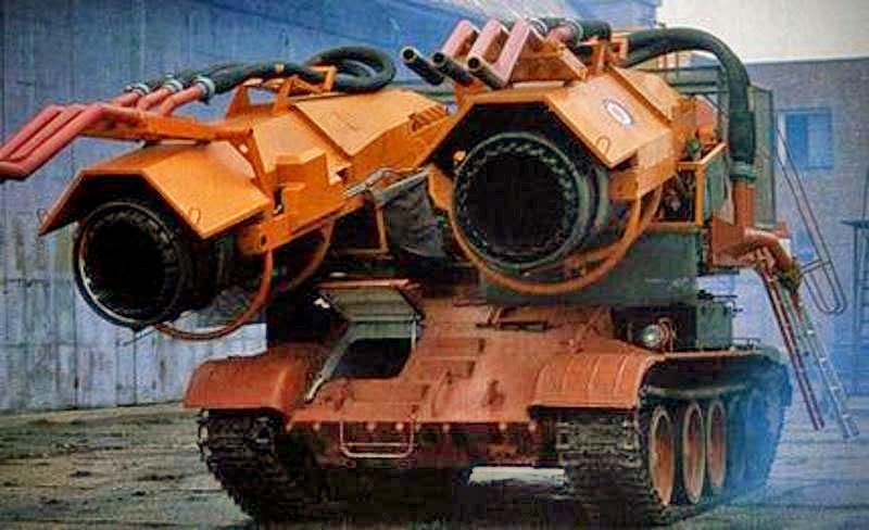 enrique262:  The Hungarian Big Wind firefighting vehicle, a T-34 chassis equipped