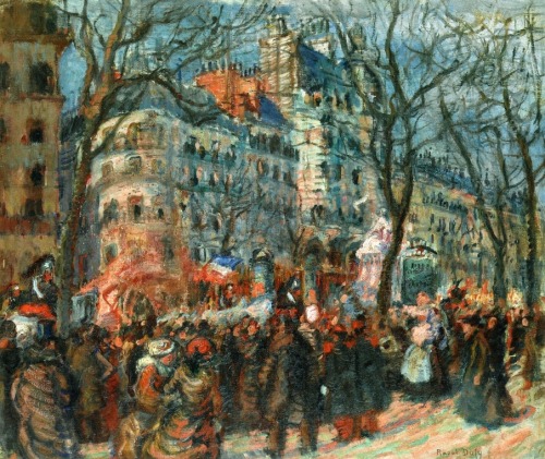 Carnival on the Grands Boulevards, 1903, Raoul DufyMedium: oil,canvas
