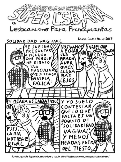 Web de Teresa Castro CómicsSu webcomic Lesbianismo para...