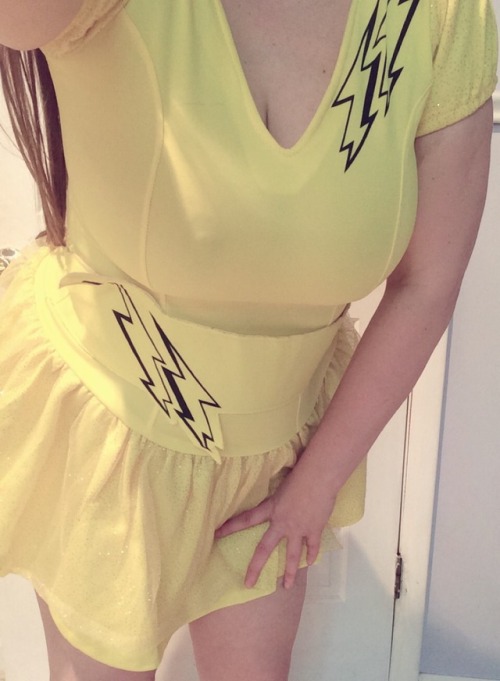 sassysexymilf:  perverturbed: sassysexymilf: Have a fantastic day Tumblrville. ~ Sassy Yellow with lightning bolts… it’s either purposely or accidentally a pikachu-themed dress. Either way it is most appropriate because who doesn’t enjoy having