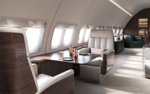 moodboardmix: Boeing BBJ 787 Designed by Christopher Nobles &amp; Sarah Mespelt Larranaga for @frees
