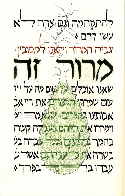 uwmspeccoll: Pesach Greetings! This holiday we present a 2000 facsimile of The Moss Haggadah pu
