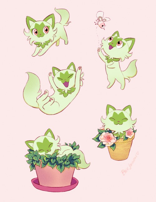 bevsi:my little sprigatito 🌿🍃🌸 (