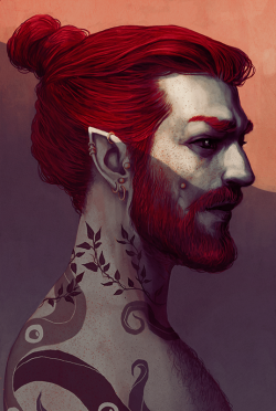 wehavekookies:  Second giveaway prize, for @solitarysmith, their D&amp;D character,   Arsen Valke :] It was a real pleasure to paint this guy (beards rule) :] Cheers and thank You one more time for participating :] 