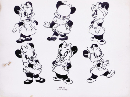 Model sheets from the 1940s Walter Lantz series, Andy Panda.