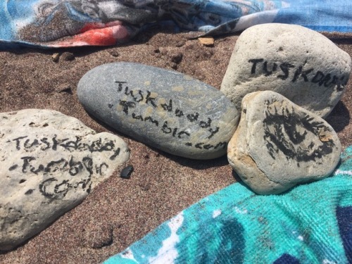 Beach day advertising.