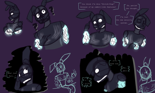 Ponds-of-Ink — FNAF Ruin Speculation Sketches: “A Gradual