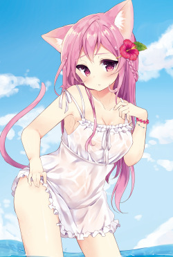 animeshamanime:  Wet cat [Original] (more: http://ift.tt/2fvxru2) 