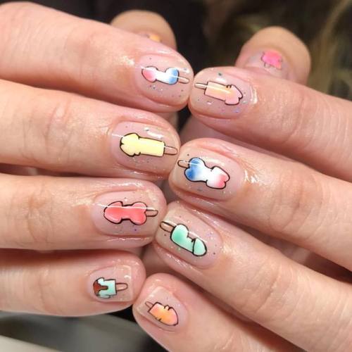 Dicksicles for #heathersnicenails ✨ We’re celebrating 2 years of penis #pridenails with our HI