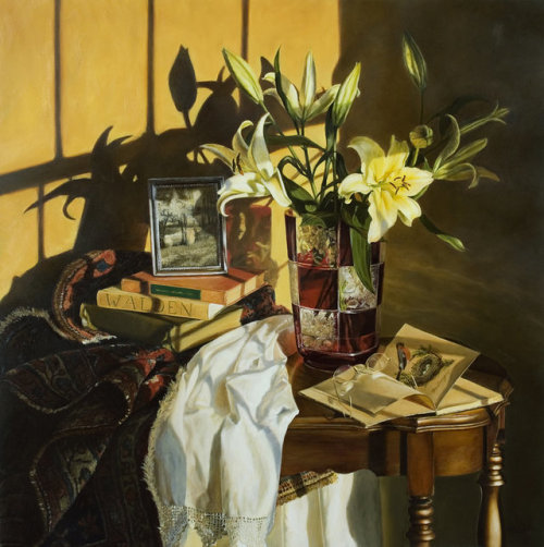 Thinking of Walden  -    Cora OgdenAmerican,b.1950  - Oil on linen, 42 x 38 in.