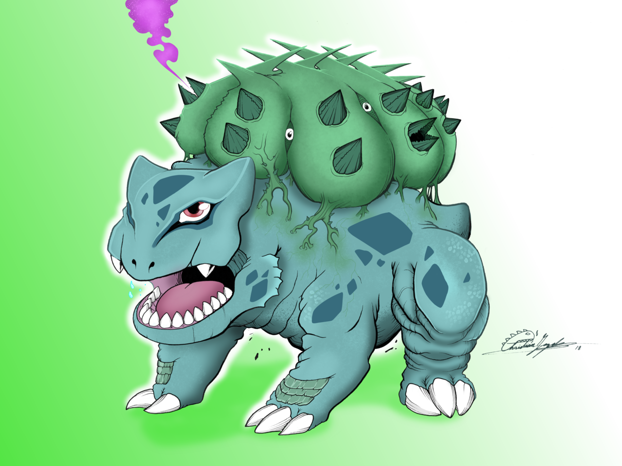 seaguns:
“Unveiling my new ongoing project: POCKET KAIJU! I.e. redesigning all 151 original Pokemon as kaiju with fleshed out “Kaijudex” entries. A bit of a passion project that I want do so I can better my illustration techniques as well as my...