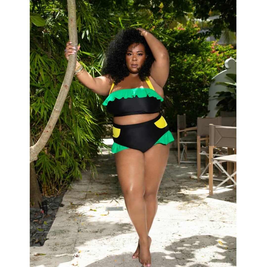 PLUS MODEL ASIA In the spirit of #LaborDay Rocking # Jamaican ...
