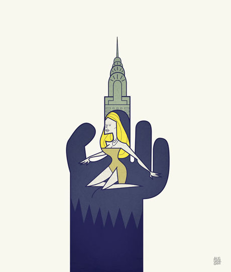 geek-art:#geekart That’s Amore ! Great tribute to love and pop culture by Ale Giorgini. Discover the