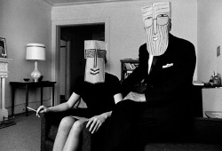 virtualgeometry:Mask Series with Saul Steinberg Photographed by Inge Morath, 1959-1962