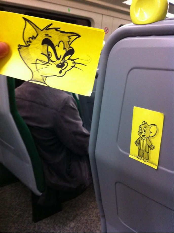 mymodernmet:  Drawings by October Jones Illustrator entertains himself during his