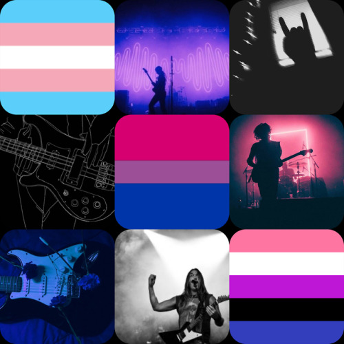 Bisexual Genderfluid Trans Girl Rock Music Moodboard for @ethan-athena2112