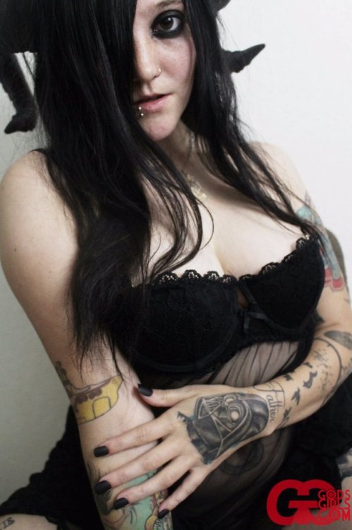 huxley-beats:Kvlt is mesmerizing in her new set “The Realm of Woe” on GodsGirls.com