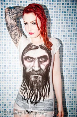 Inked-Dollz:  Inked Girl  Her Mastodon Shirt