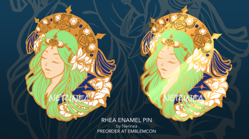 Coming to @TheEmblemCon - Archbishop Rhea enamel pin preordes.  EmblemCon is a three day long D