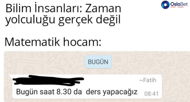 Bilim İnsanları: Zaman...