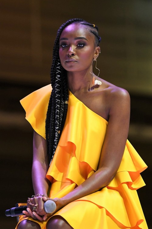 alkaysani:kiki layne speaks onstage during the 2018 essence festival on july 6th, 2018 in new orlean