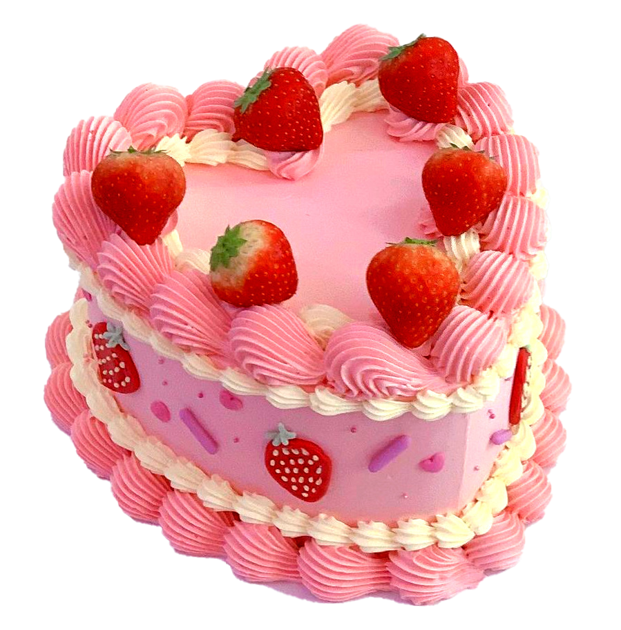 Pink Birthday Cake Clip Art Free PNG Image｜Illustoon