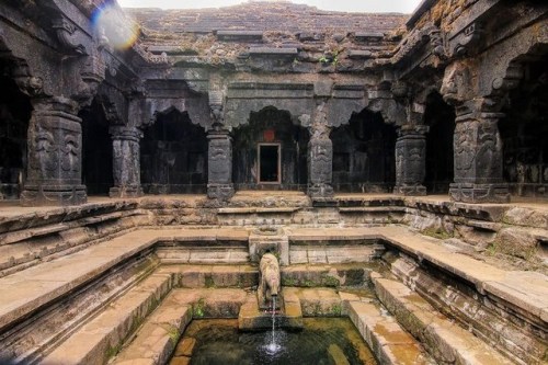 Krishnabai temple, the source of Krishna river at Mahabaleswar, Maharastra