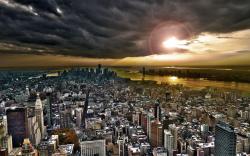 citylandscapes:  Storm over New York City