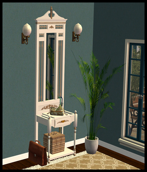 DGandy’s Charmed Hall Mirror and Side Table RecoloredTeenInVa left a reply @Sims2Artists about recol