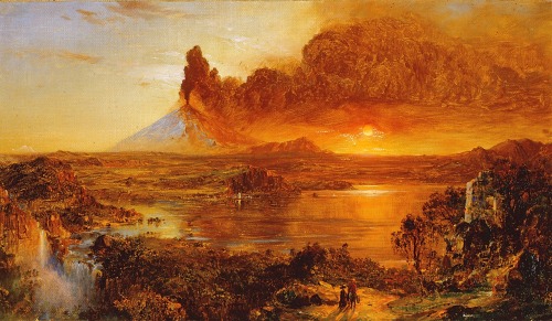 Eruption at Cotopaxi, Frederic Edwin Church, ca. 1865