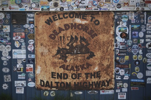 highways-are-liminal-spaces: The final 20 miles of the Dalton driven in the fog, North Slope, Alaska