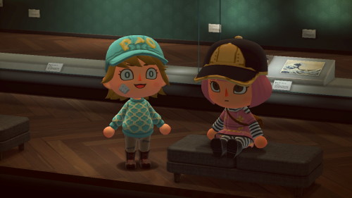 i made diego and hot pants villagers aahhhh they’re on a date(outfit codes in the links!!)