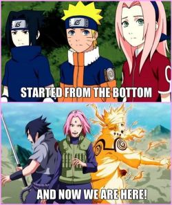 passsionatebutlazy:  All that they have been through..made them stronger..and then the strongest..Team 7!! &lt;3