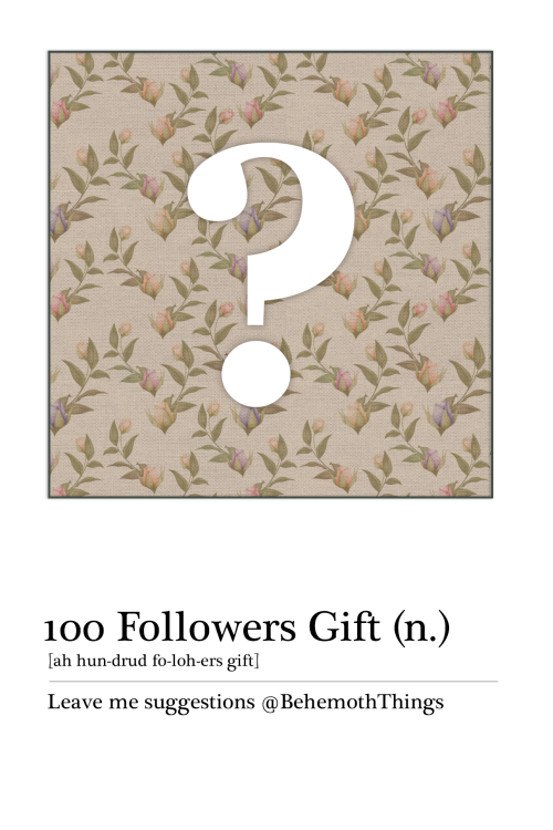 100 Followers Gift&ndash;Any CC Requests/suggestions?Sul sul! I’m very honored and gratefu