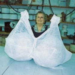 Real Life Big Breasts #6Seamstress Proudly Displays a Custom