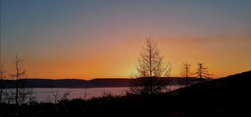 This Morning's Sunrise Over The Mist Filled Valley...