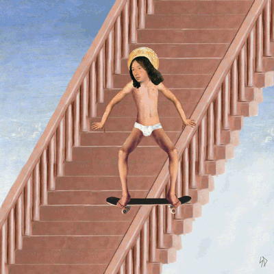 wetheurban:  ART: Remixing the Renaissance into Hilarious Gifs Artist James Kerr