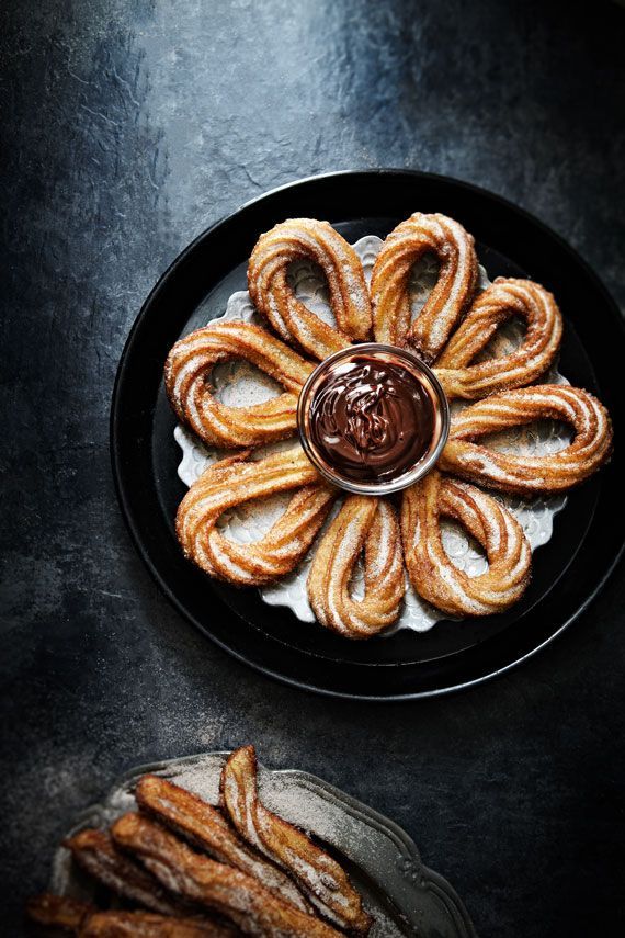 confectionerybliss:  Chocolate &amp; Churros | Mowielicious