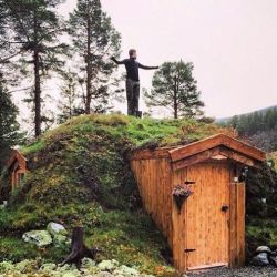 selenesurvivalgoddess:  Norwegian earth shelter