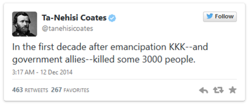 ideologicalmonstrosity:  Ta-Nehisi Coates on CIA Director John Bremmer’s comments on the Senate Intelligence Report on CIA-directed torture.