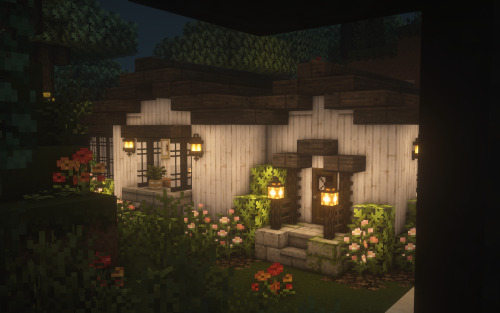  Pink dark oak house ❁ Minecraft ❁    ForgeOptiFine 1.16.5❁ Resource packs ❁    Mizuno’s 16 Craft❁ S