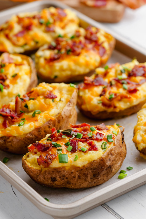 daily-deliciousness:Twice baked potatoes