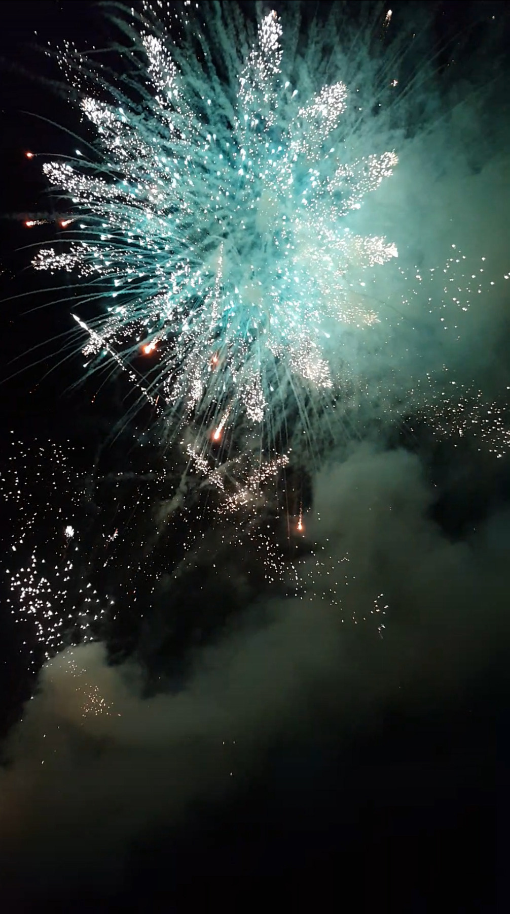 been to the same place as last year eheh lots of fireworks and candles the fireworks