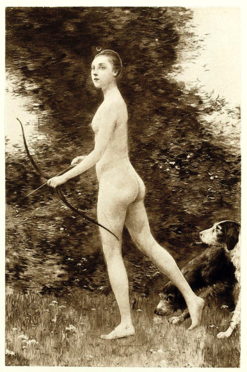 Bernard Boutet de Monvel (1881-1949), ‘Young Diana’, “Salon of 1893”Source