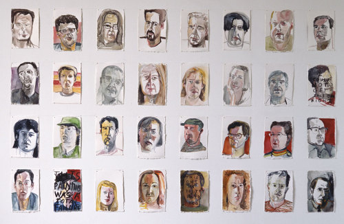 artimportant: Amy Sillman - Williamsburg Portraits, 1991 to ’92 